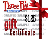 $125.00 GIFT CERTIFICATE