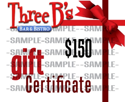 $150.00 GIFT CERTIFICATE