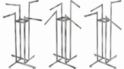 4 Way Clothing Racks - Square arms and square body.