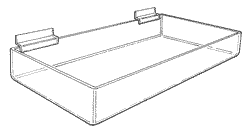 Slatwall Rectangular Tray