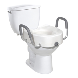 Drive Premium Plastic Elevated Regular or Elongated Toilet Seat With Lock