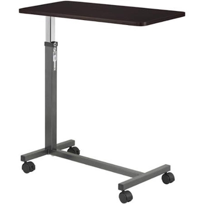 Drive Medical Non Tilt Top Overbed Table, Silver Vein