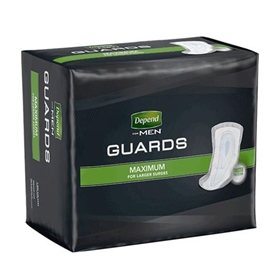 Depend Incontinence Guards For Men - Maximum Absorbency
