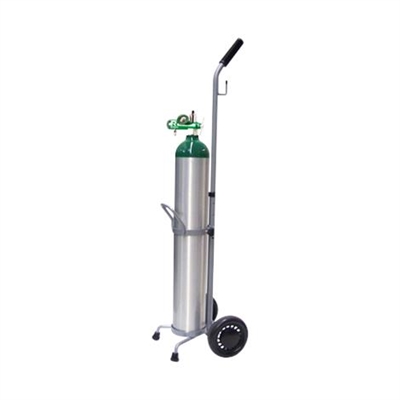 Oxygen E Cylinder - 15 LPM Regulator And Cart Kit