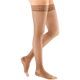 Mediven Sheer & Soft Women's Thigh High 20-30 mmHg, Open Toe