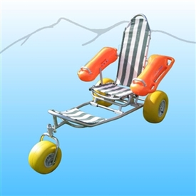 Mobi Chair Adjustable Folding Floating Rolling Beach Wheelchair