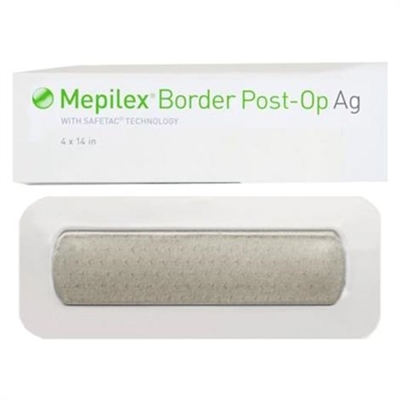 Molnlycke Mepilex Border Post Op Ag Foam Dressing