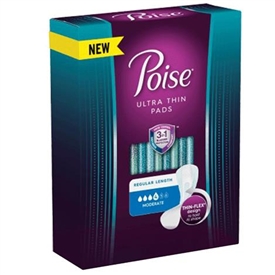 Poise Ultra-Thin Incontinence Pads - Moderate Absorbency