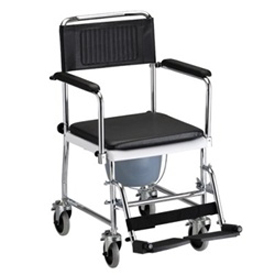 Nova Drop-Arm Transport Commode Chair - 8805