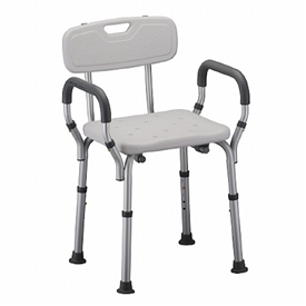 Nova Shower Bench with Arms and Back