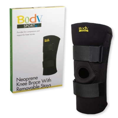 BodySport Neoprene Knee Brace with Removable Stays