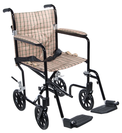 Drive Medical Deluxe Fly-Weight Transport Wheelchair