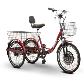 EWheels (EW-29) Scoot-Around Pedal or Electric Power 3 Wheel Trike