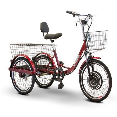 EWheels (EW-29) Scoot-Around Pedal or Electric Power 3 Wheel Trike
