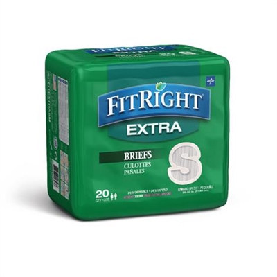 Medline FitRight Extra Clothlike Adult Briefs