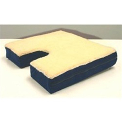 Coccyx Gel Seat Cushion with Fleece Top 16"D x18"W x3"