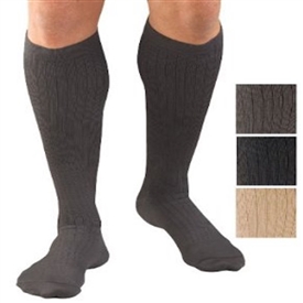 Activa Men's Microfiber Pin Stripe Dress Socks (20-30 Mmhg)