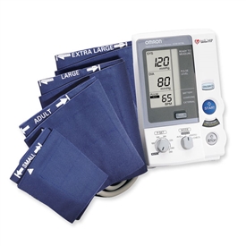 Omron Digital Blood Pressure Monitor Plus 4 Cuffs IntelliSense® 2-Tube Mobile Small Adult / Child Small Cuff