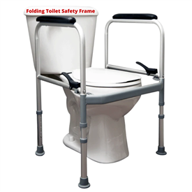 InnoEdge Medical Folding Toilet Safety Frame is Strong, Lightweight, Portable