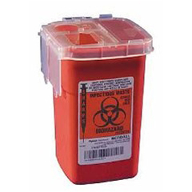 1 Quart Red Sharpsafety Sharps Container for Phlebotomy