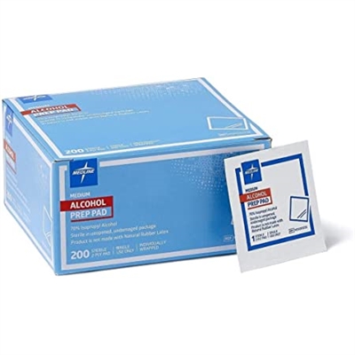 Medline Sterile Prep Pads 70% Isopropyl Alcohol Antiseptic