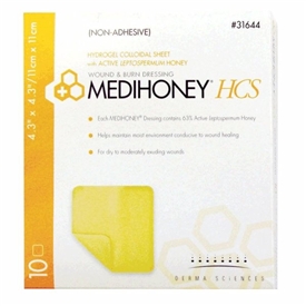 Derma Sciences Medihoney HCS Hydrogel Colloidal Sheet Dressing