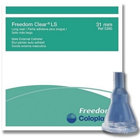 Coloplast Freedom Clear Long Seal Male External Condom Catheter