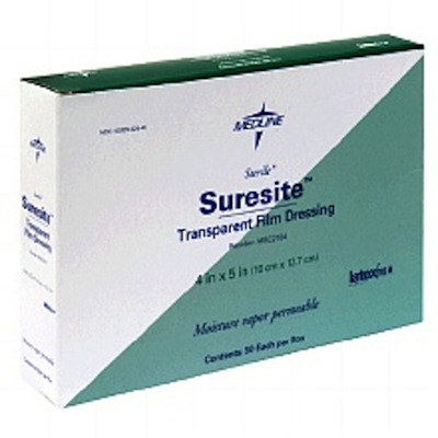 Medline Suresite Window Transparent Adhesive Film Dressing