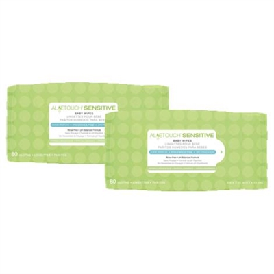 Medline Aloetouch Sensitive Fragrance Free Baby Wipes