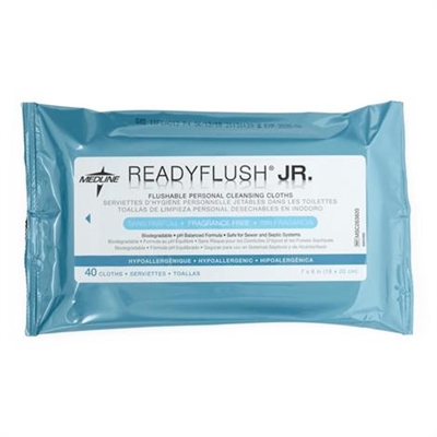 Medline ReadyFlush JR Biodegradable Flushable Wipes