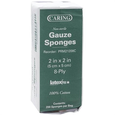 Medline Caring Woven Non-Sterile Gauze Sponges