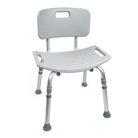 Bath Bench McKesson Aluminum Frame Removable Backrest 19-1/4 Inch Seat Width 300 lbs. Weight Capacity