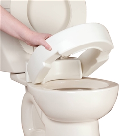 Hinged Raised Elevated Toilet Seat