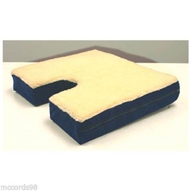 Coccyx Gel Seat Cushion With Fleece Top 16" D x 18" W x 3"