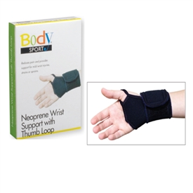 BodySport Neoprene Wrist Support with Thumb Loop