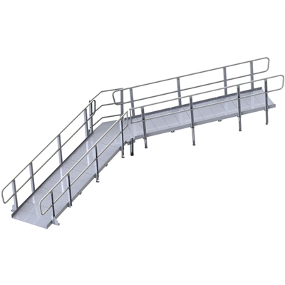 PVI Modular XP Mobility Ramp (w/ Handrails) 36 Inches Wide