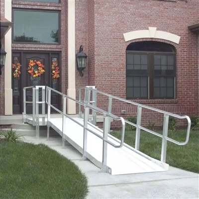 PVI - Modular Platform - XP Aluminum Wheelchair Ramp with Handrails