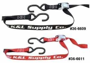 K&L 36-6609 Black Heavy-Duty Tie-Downs