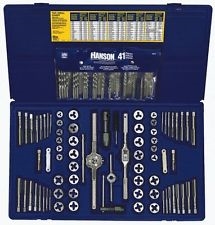 Irwin Hanson 117 pc. Fractional/Metric Tap, Die & Drill Bit Deluxe Set AHN-26377