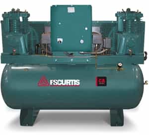 FS-Curtis CA5+ 120-Gallon Duplex 5(2)HP Utlra Pack Air Compressor  (1/60/230V - FCA05E57D1S-A2L1XX, 3/60/200-208V - FCA05E57D1U-A9L1XX, 3/60/230V - FCA05E57D1U-A3L1XX, 3/60/460V - FCA05E57D1U-A4L1XX)