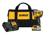 DeWalt DCF911E1 20V Max 1/2" Compact Impact Wrench Kit w/ Hog Ring Anvil - DWTDCF911E1