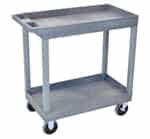 Luxor EC11HD-G Gray High Capacity 2-Shelf Tub Cart