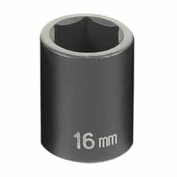Grey Pneumatic 3/8" Drive 16mm Standard Metric Impact Socket GRE1016M