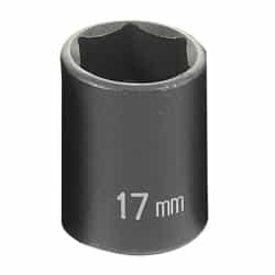 Grey Pneumatic 3/8" Drive 17mm Standard Metric Impact Socket GRE1017M