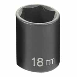 Grey Pneumatic 3/8" Drive 18mm Standard Metric Impact Socket GRE1018M