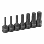 Grey Pneumatic 7 Piece 3/8" Drive Triple Square Impact Socket Set GRE1207S