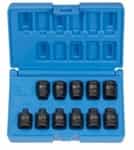 Grey Pneumatics 11 Piece 3/8" Drive Pipe Plug Impact Socket Set GRE1211P