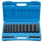 Grey Pneumatic 1/2" Drive 13 Piece 6 Point Extra Deep Fractional Impact Socket Set GRE1313XD