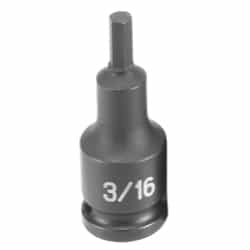 Grey Pneumatic 3/8" Drive 3/16" Fractional Hex Driver Impact Socket GRE1906F
