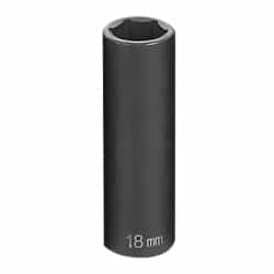 Grey Pneumatic 1/2" Drive 18mm Metric Deep Impact Socket GRE2018MD